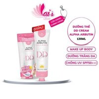 Kem Dưỡng Thể DD Cream ALPHA ARBUTIN Collagen 130ml Make Up Body Bật Tone, Dưỡng Trắng, SPF50 PA+++