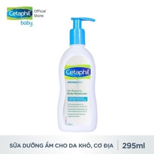 Kem dưỡng thể hỗ trợ trị da chàm Cetaphil Restoraderm 296ml