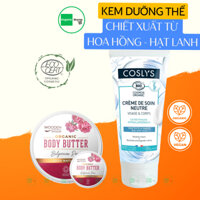 Kem dưỡng thể hoa hồng và hạt lanh hữu cơ (Wooden Spoon - Coslys) Mỹ phẩm Organic - Organic Stores