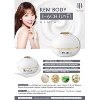 Kem dưỡng toàn thân Hemia Whitening Body Cream 150g dưỡng trắng, cấp ẩm, chống nắng, make up da