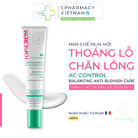 Kem Dưỡng TOPICREM AC Control Balancing Anti-Blesmish Care Giảm Mụn & Dưỡng Ẩm 40ml