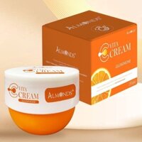 Kem Dưỡng Trắng Body cam  Almonds Vita C Cream 200g(tặng tes tẩy da chết chuối)