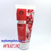 Kem dưỡng trắng Body Cream ban đêm Natura Siberica làm trẻ hóa da