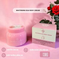 Kem dưỡng trắng Body Glowc WHITENING SILK BODY CREAM cấp ẩm giúp da trắng mịn 130g