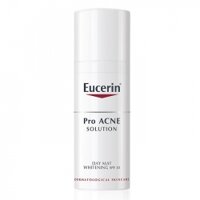 Kem dưỡng trắng, chống nắng cho da mụn Eucerin Pro Acne Solution Day Mat Whitening SPF 30 50ml