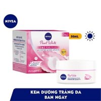 Kem dưỡng trắng da ban ngày NIVEA Pearl White chiết xuất ngọc trai SPF33 PA