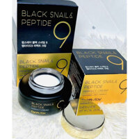 Kem dưỡng trắng da chống lão hóa từ ốc sên đen và Peptide 9 Farmstay Black Snail & Perfect Cream 55ml
