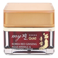 Kem Dưỡng Trắng Da Chống Lão Hóa My Gold Korea Red Ginseng Aqua Wrinkle Whitening Cream 50ml
