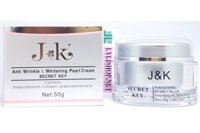 Kem dưỡng trắng da, chống nhăn J&K Anti Wrinkle & Whitening Pearl Cream hộp 50gr từ Úc