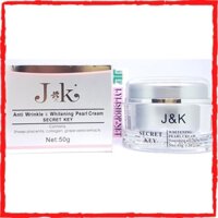 Kem dưỡng trắng da, chống nhăn J&K Anti Wrinkle & Whitening Pearl Cream hộp 50gr từ Úc