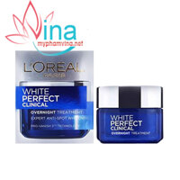 Kem dưỡng trắng da giảm thâm nám ban đêm loreal paris white perfect clinical night cream 50ml