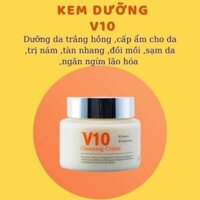 🌹Kem dưỡng trắng da mặt cao cấp V10 Gleaming Cream Skinaz Hàn Quốc