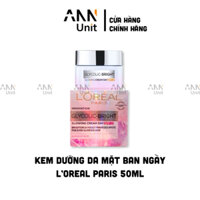 Kem Dưỡng Trắng Da Mặt Loreal Paris Ban Ngày Glycolic-Bright Glowing Cream Day SPF 17 50ml Cao Cấp - Kem Face Chính Hãng