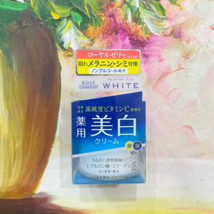 Kem dưỡng trắng da Moisture Mild White Kose 50g