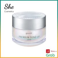 Kem dưỡng trắng da nâng tone Ốc Sên Goodal Premium Snail Tone-Up Cream Hàn Quốc 30ml làm giảm nếp nhăn mờ thâm nám.