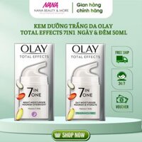 Kem dưỡng trắng da OLAY Total Effects 7In1 chống lão hóa ngày & đêm 50ml chai - Nana Shop