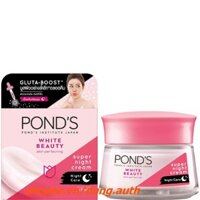 Kem dưỡng trắng da Ponds 50g hồng rạng rỡ ban đêm White Beauty