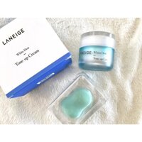 Kem dưỡng trắng da tăng cường độ ẩm Laneige White Dew Tone Up Cream + Bông mút