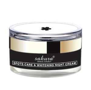 Kem dưỡng trắng da trị nám cao cấp ban đêm Sakura Spot Care & Whitening Night Cream - 30g