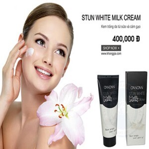 Kem dưỡng trắng da từ sữa và cám gạo Stun white milk cream