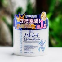 Kem dưỡng trắng da ý dĩ Hatomugi Moisturizing & Conditioning The Milky Cream 300g