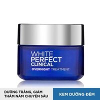 Kem dưỡng trắng mịn và giảm thâm nám ban đêm L’Oréal Paris White Perfect Clinical Night Cream 50ml