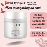 Kem dưỡng trắng OHUI Extreme White Cream 50ml, kem giảm thâm nám tàn nhang cao cấp abby house