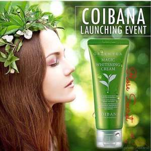Kem dưỡng trắng trà xanh Coibana Green Tea Magic Whitening Cream 60ml