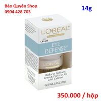 Kem dưỡng trị lão hóa vùng mắt L’Oréal Eye Defense Eye Cream