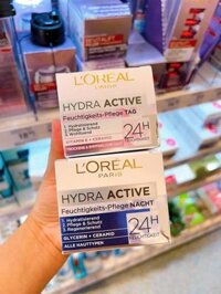 Kem dưỡng và làm trắng da Loreal Hydra Active 3 - ngày và đêm