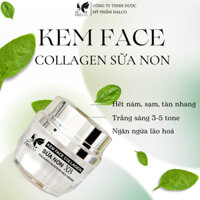 kem face collagen sữa non X3 Halco Chính hãng giúp dưỡng trắng, chống nắng, nâng tông da, dưỡng ẩm, mờ nám, tàn nhang