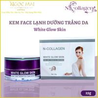 Kem Face Lạnh Dưỡng Trắng Da N-Collagen White Glow Skin (25g) Chính Hãng, Trẻ Da, Căng Bóng, Sáng Mịn