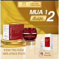 Kem face nám MELASMA PLUS đặc trị nám tặng kèm Serum phục hồi căng bóng