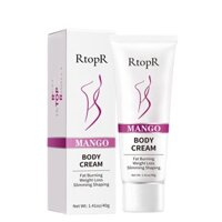 Kem giảm cân RtopR mango body cream 40g Thon đùi, cánh tay, bụng, săn chắc toàn thân, tạo hình