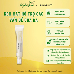 Kem giảm thâm mắt mờ nếp nhăn Surmedic Perfection 100tm all in one facial eye cream 35ml