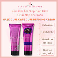Kem Giữ Ẩm Giúp Định Hình & Giữ Nếp Tóc Xoăn Hask Curl Care Defining Cream