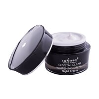 Kem giúp giảm nám, dưỡng trắng da ban đêm Sakura Crystal Clear Whitening Cream Night Cream