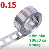 Kẽm hàn cell pin đôi, dành cho pin 18650 có khung 0.15mm