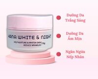 Kem Hanayuki Dưỡng Trắng Da White Day &amp; Night Ban ngày &amp; Đêm 15g Hanayuki Chính Hãng - Kem Đêm