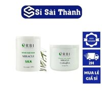 Kem Hấp Dầu Siêu Mượt ORBI SILK | Made in VietNam | 1000ml VÀ Kem Hấp Dầu Phục Hồi ORBI Collagen | Made in VietNam | 500