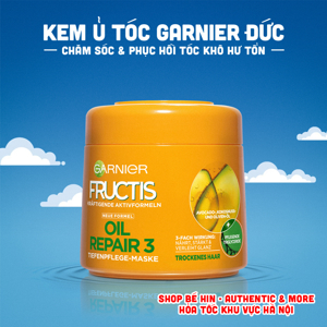 Kem hấp dưỡng tóc Garnier Fructis 300ml - Đức