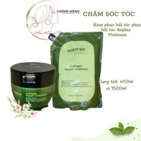 Kem hấp phục hồi, hấp lạnh siêu mượt Sophia Platinum Collagen Repair Treatment Hàn Quốc