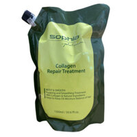 Kem hấp phục hồi tóc Collagen Sophia Repair Treatment Platinum 1500ml (dạng túi) (new-2024)