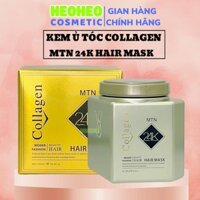 Kem hấp tóc ủ tóc vàng 24k Collagen Luxury Hair Mask 1000ML mềm mượt tóc hương thơm tự nhiên