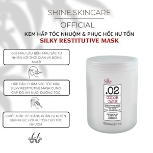 Kem hấp ủ tóc phục hồi Silky Restitutive Mask Italia - 1000ml
