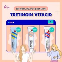 Kem hỗ trợ giảm mụn Vitacid Tretinoin Cream 3 nồng độ 0,025%, 0,05%, 0,1%
