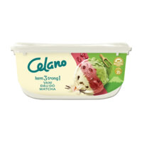 Kem hộp cao cấp hương vani, đậu đỏ, matcha Celano hộp 860ml (1 Hộp)