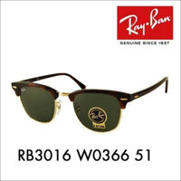 [Kèm hộp] kính RayBan Clubmaster RB3016 W0366 màu rùa/Xanh Ý, kính phi công nXRm 9lNB 2LSV