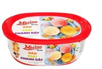 Kem hộp Merino Mix 3 vị đào, xoài và chanh dây 900ml