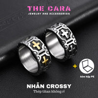 [KÈM HỘP] Nhẫn Crossy Thép Không Rỉ THECARA